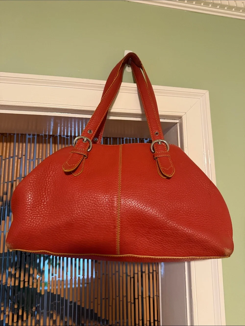 Cole Haan Red Leather Shoulder Bag